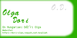 olga dori business card